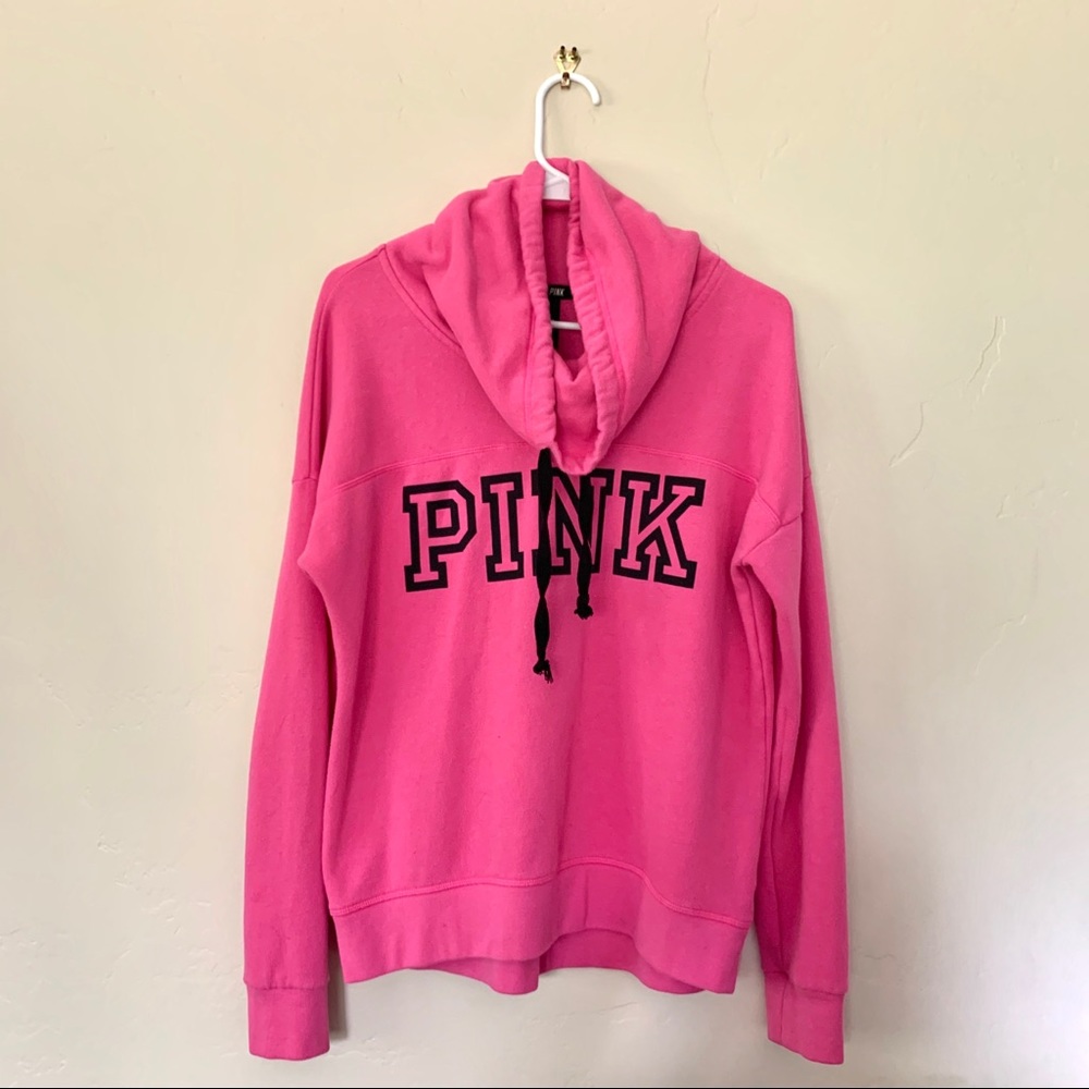 PINK cowl neck sweatshirt